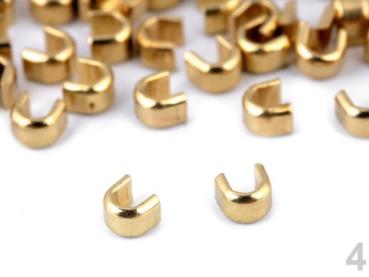 Endstück für Reißverschluss 5mm Gold Hell